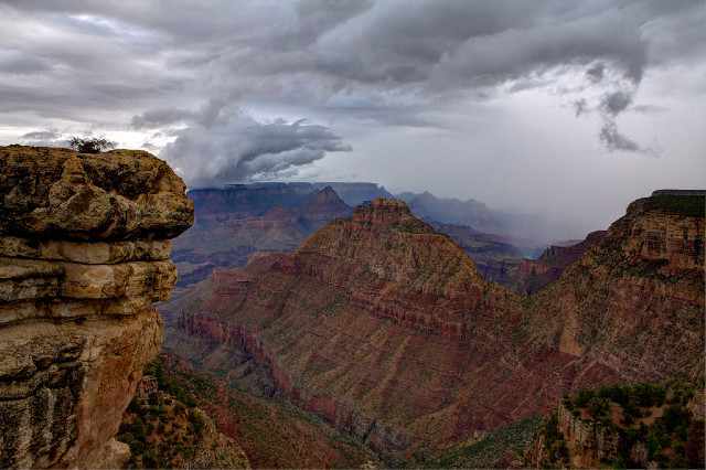 orage d'été au grand canyon